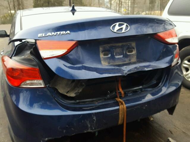 KMHDH4AE4DU757618 - 2013 HYUNDAI ELANTRA GL BLUE photo 9