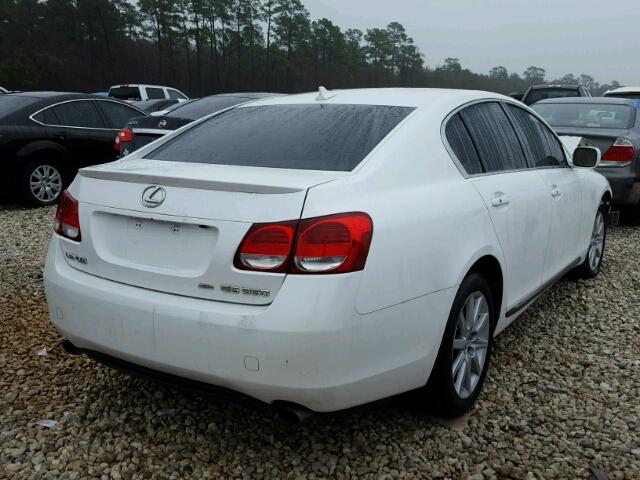 JTHCE96S370007934 - 2007 LEXUS GS 350 WHITE photo 4