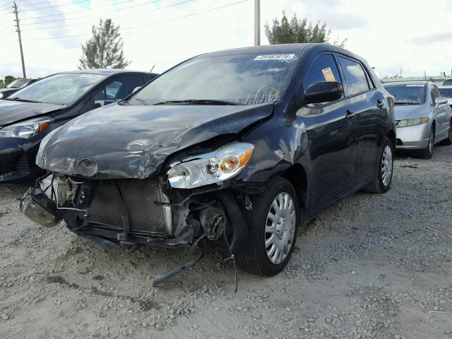 2T1KU40E29C090156 - 2009 TOYOTA COROLLA MA BLACK photo 2