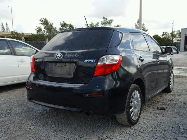 2T1KU40E29C090156 - 2009 TOYOTA COROLLA MA BLACK photo 4