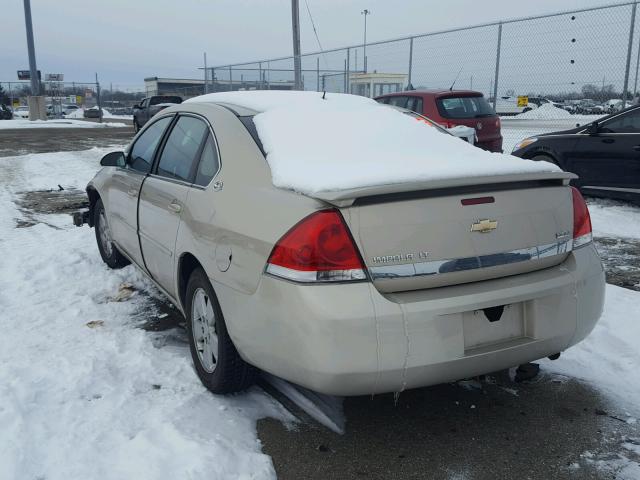 2G1WT58K481377105 - 2008 CHEVROLET IMPALA LT GOLD photo 3