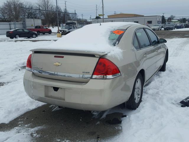 2G1WT58K481377105 - 2008 CHEVROLET IMPALA LT GOLD photo 4