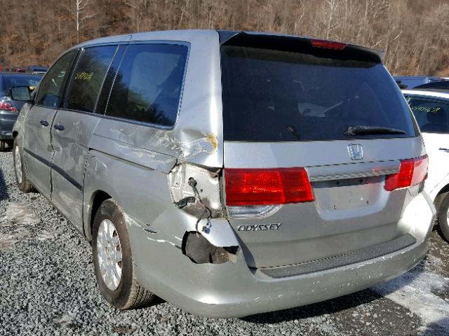 5FNRL38299B045975 - 2009 HONDA ODYSSEY LX SILVER photo 3