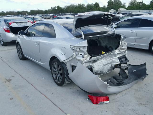 KNAFW6A30C5545687 - 2012 KIA FORTE SX SILVER photo 3