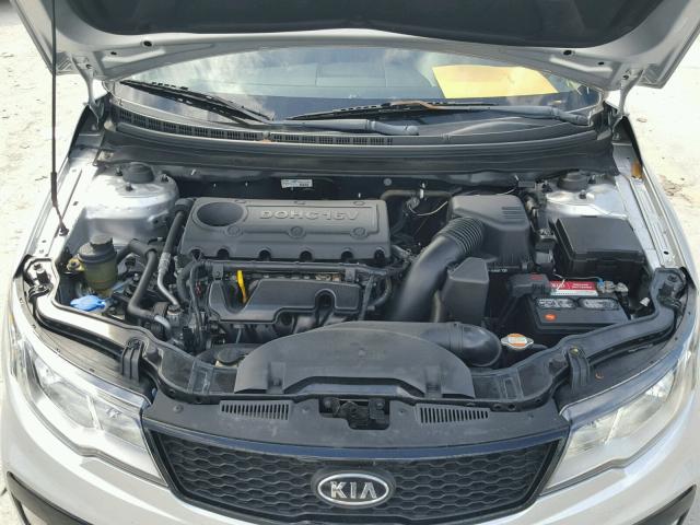 KNAFW6A30C5545687 - 2012 KIA FORTE SX SILVER photo 7