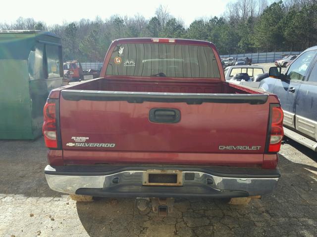 1GCEK19B25E178190 - 2005 CHEVROLET SILVERADO BURGUNDY photo 6