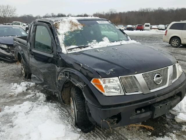 1N6BD06T57C424231 - 2007 NISSAN FRONTIER K BLACK photo 1