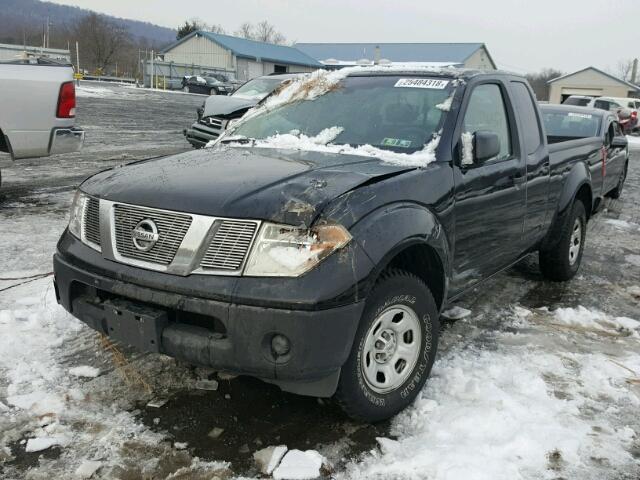 1N6BD06T57C424231 - 2007 NISSAN FRONTIER K BLACK photo 2