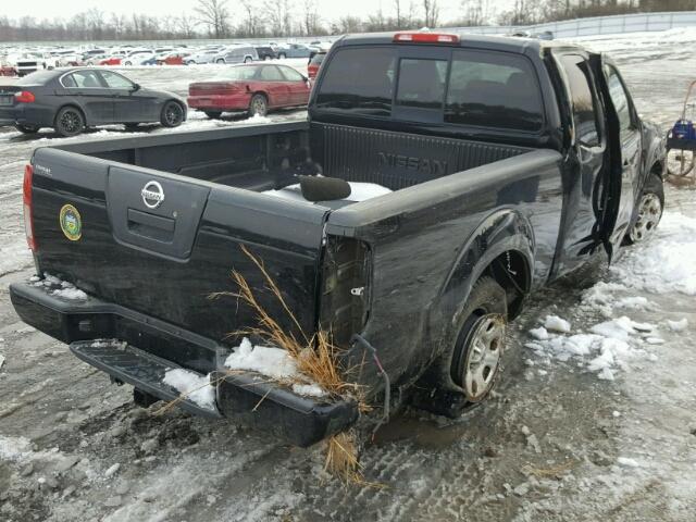 1N6BD06T57C424231 - 2007 NISSAN FRONTIER K BLACK photo 4