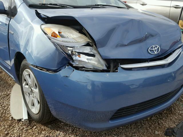 JTDKB20U677687388 - 2007 TOYOTA PRIUS BLUE photo 9