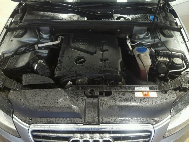 WAULF78K19N026243 - 2009 AUDI A4 2.0T QU SILVER photo 7