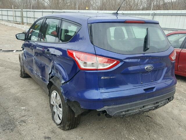 1FMCU0F73FUB26744 - 2015 FORD ESCAPE S BLUE photo 3