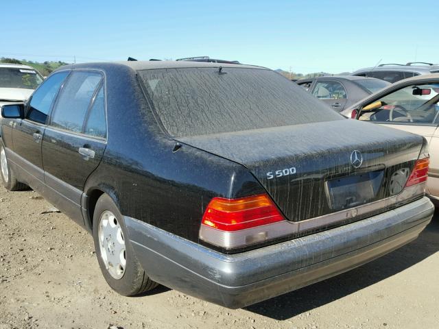 WDBGA51E0SA266505 - 1995 MERCEDES-BENZ S 500 BLACK photo 3