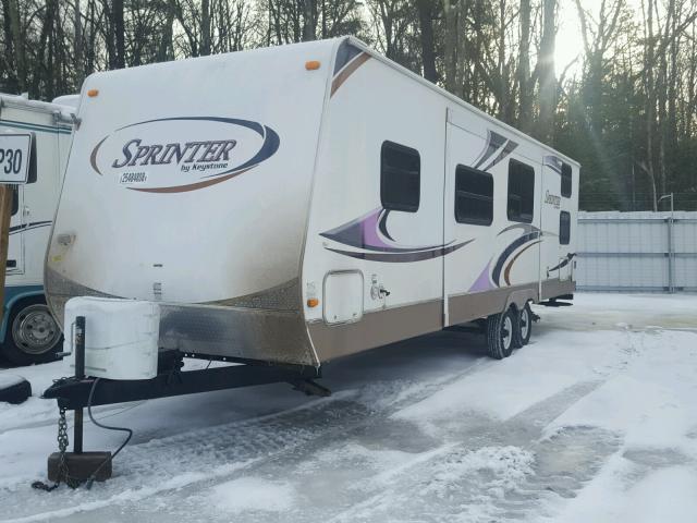 4YDT2992781534325 - 2008 KEYSTONE SPRINTER WHITE photo 2