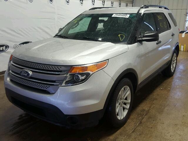 1FM5K7B84FGC21222 - 2015 FORD EXPLORER SILVER photo 2