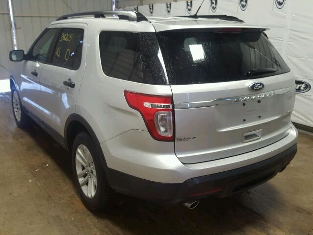 1FM5K7B84FGC21222 - 2015 FORD EXPLORER SILVER photo 3