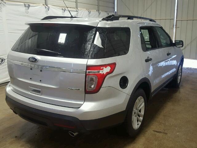 1FM5K7B84FGC21222 - 2015 FORD EXPLORER SILVER photo 4