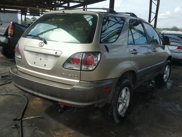 JTJGF10U820121235 - 2002 LEXUS RX 300 GOLD photo 4