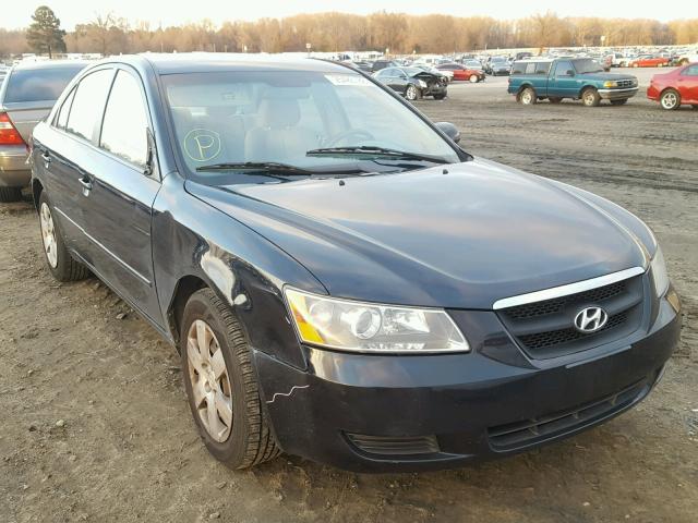 5NPET46C48H391240 - 2008 HYUNDAI SONATA GLS BLUE photo 1