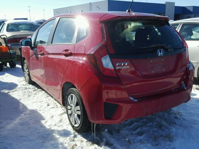 JHMGK5H50HS011648 - 2017 HONDA FIT LX RED photo 3