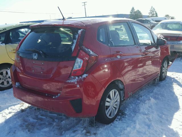 JHMGK5H50HS011648 - 2017 HONDA FIT LX RED photo 4