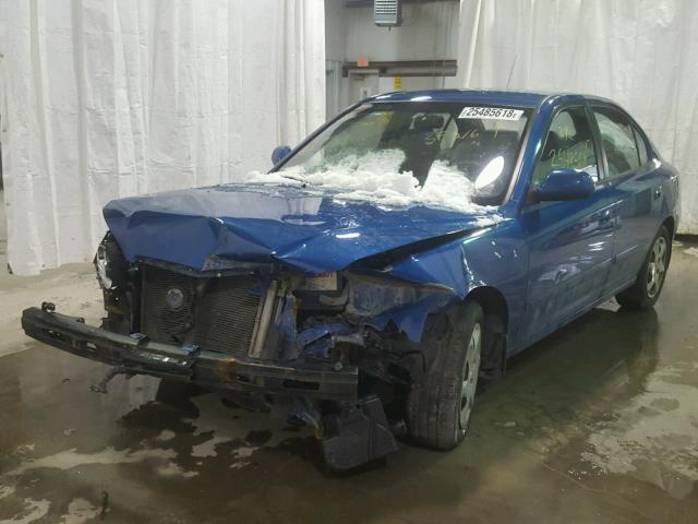 KMHDN46D36U296617 - 2006 HYUNDAI ELANTRA GL BLUE photo 2