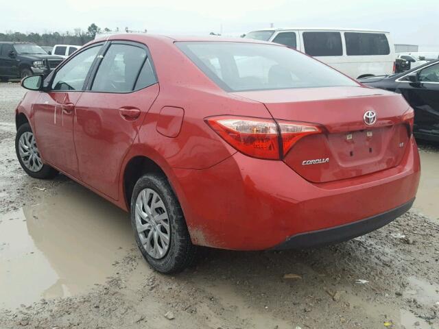 5YFBURHE2HP659930 - 2017 TOYOTA COROLLA L RED photo 3