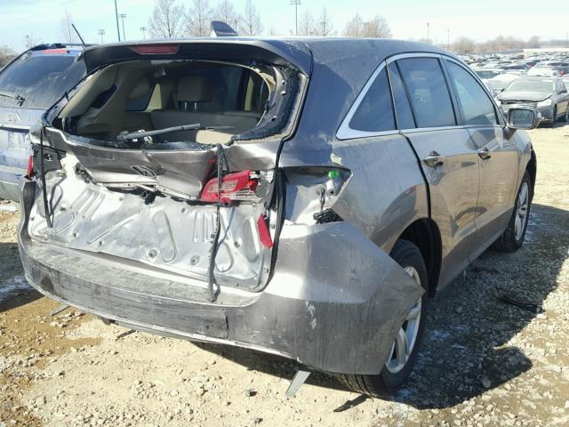 5J8TB3H57DL005758 - 2013 ACURA RDX TECHNO GRAY photo 4