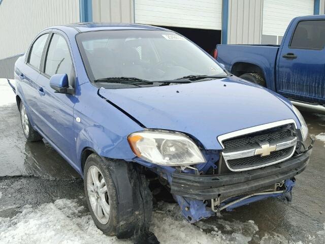 KL1TD56618B216859 - 2008 CHEVROLET AVEO BASE BLUE photo 1