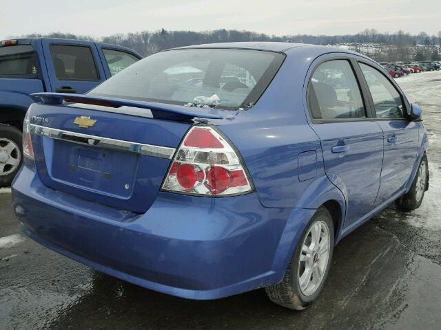 KL1TD56618B216859 - 2008 CHEVROLET AVEO BASE BLUE photo 4