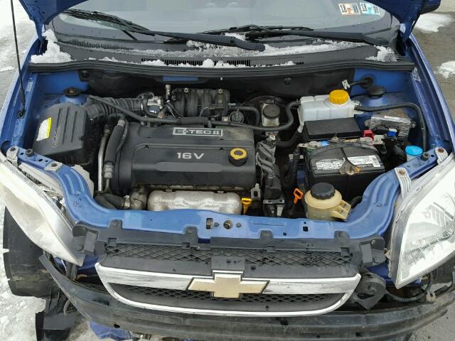 KL1TD56618B216859 - 2008 CHEVROLET AVEO BASE BLUE photo 7