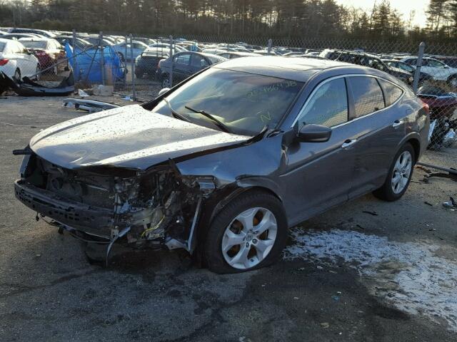 5J6TF2H53AL010698 - 2010 HONDA ACCORD CRO GRAY photo 2