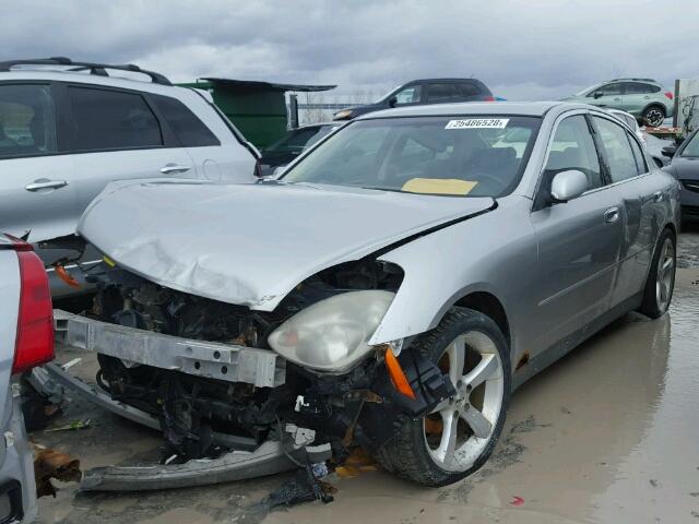 JNKCV51E63M001882 - 2003 INFINITI G35 SILVER photo 2