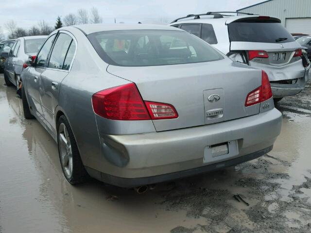 JNKCV51E63M001882 - 2003 INFINITI G35 SILVER photo 3