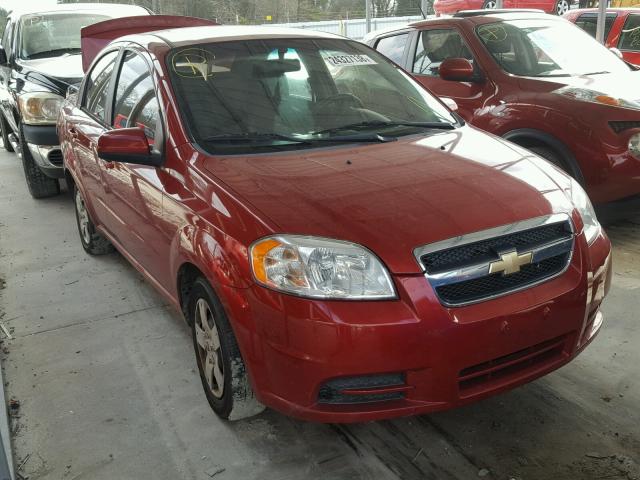 KL1TD5DE1BB135376 - 2011 CHEVROLET AVEO LS RED photo 1