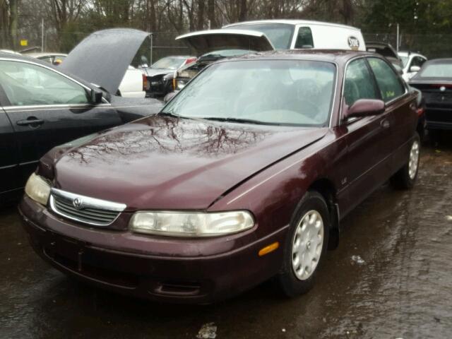 1YVGE22C1V5609802 - 1997 MAZDA 626 DX BURGUNDY photo 2