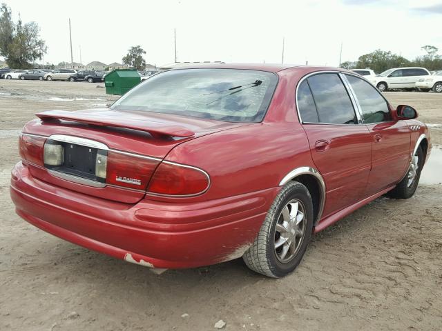 1G4HR54KX3U251540 - 2003 BUICK LESABRE LI RED photo 4