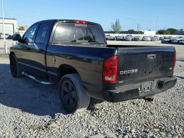 1D7HA18N23S145500 - 2003 DODGE RAM 1500 S BLACK photo 3