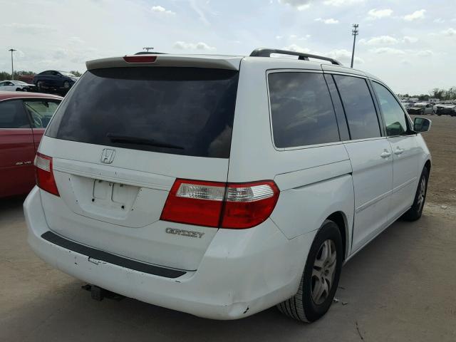 5FNRL386X5B408667 - 2005 HONDA ODYSSEY EX WHITE photo 4