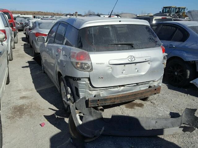 2T1KR32E37C676421 - 2007 TOYOTA COROLLA MA SILVER photo 3