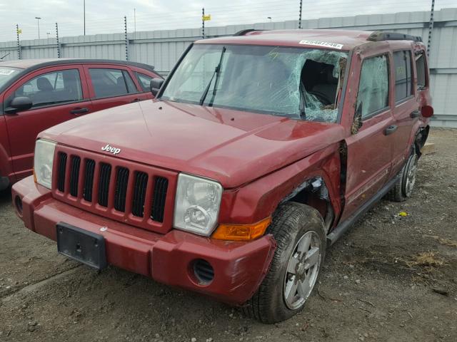 1J8HG48K46C203937 - 2006 JEEP COMMANDER RED photo 2