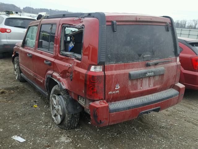 1J8HG48K46C203937 - 2006 JEEP COMMANDER RED photo 3