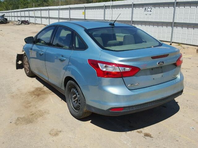 1FAHP3F27CL443411 - 2012 FORD FOCUS SE BLUE photo 3