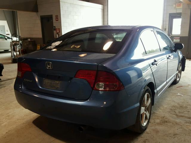 1HGFA16898L089881 - 2008 HONDA CIVIC EX ლურჯი ფოტო 4