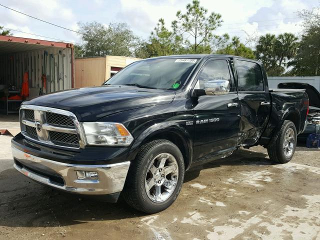 1C6RD6NT3CS197182 - 2012 DODGE RAM 1500 L BLACK photo 2