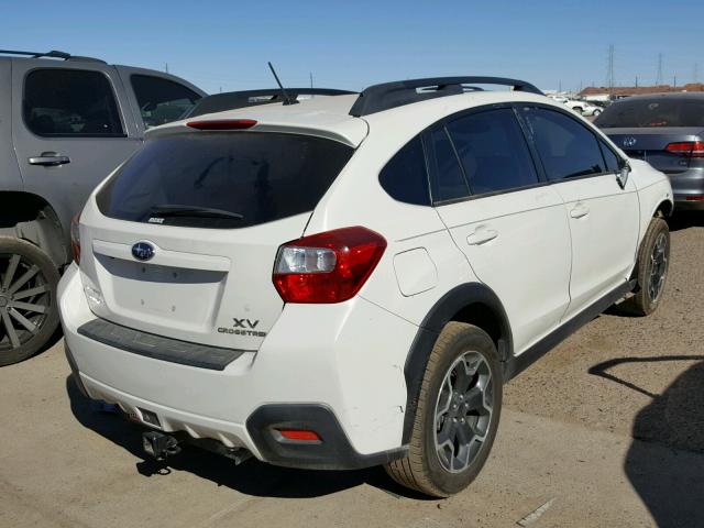 JF2GPADC7F8231140 - 2015 SUBARU XV CROSSTR WHITE photo 4