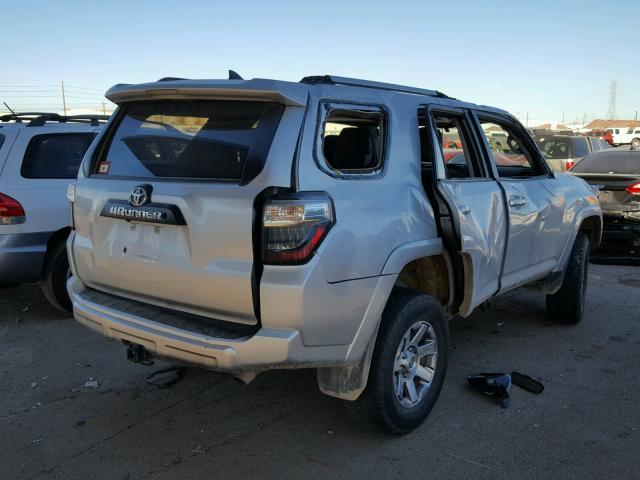 JTEBU5JR1E5165021 - 2014 TOYOTA 4RUNNER SR SILVER photo 4