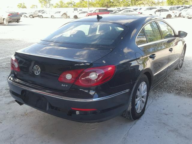 WVWMN7AN7AE549527 - 2010 VOLKSWAGEN CC SPORT BLACK photo 4