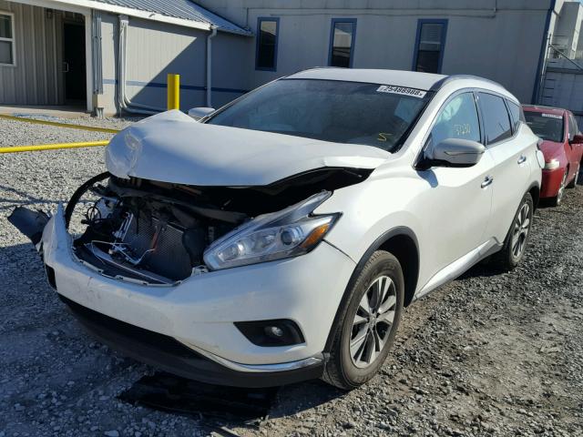 5N1AZ2MH8FN281557 - 2015 NISSAN MURANO S WHITE photo 2