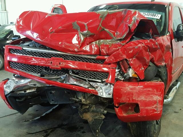 2GCEC13J781265313 - 2008 CHEVROLET SILVERADO RED photo 9